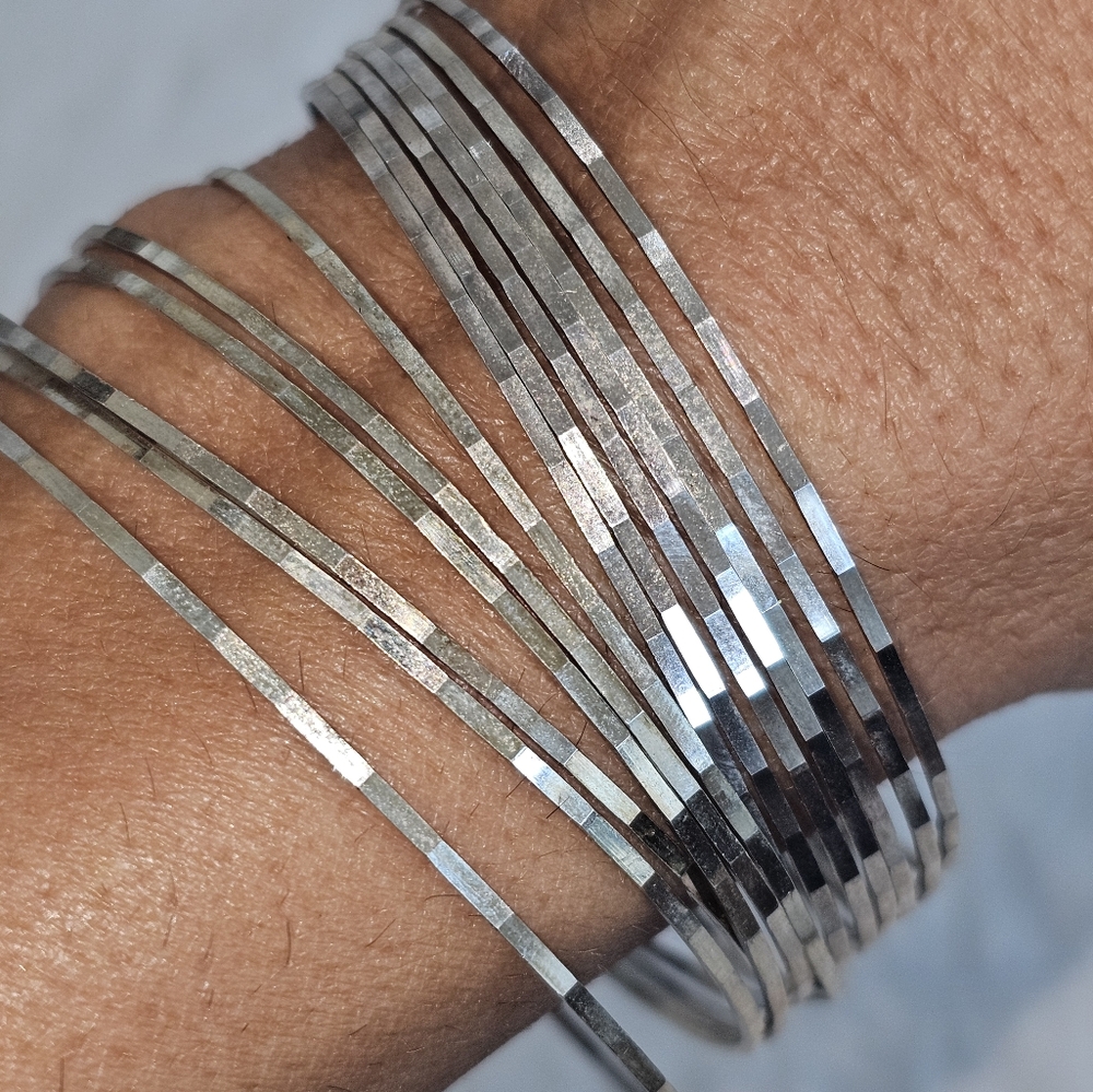 925 Sterling SilverSlip-on Bangle Bracelet